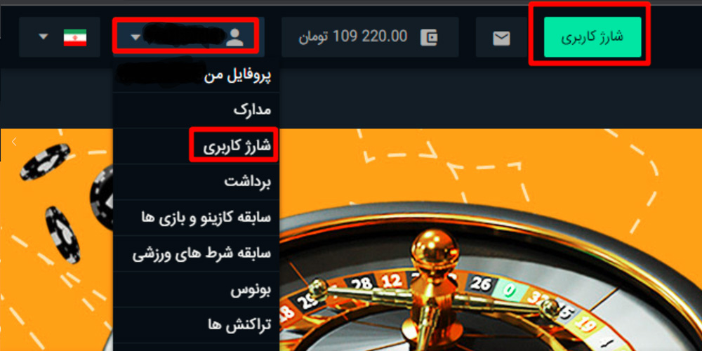 شارژ حساب کانن بت